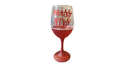 Stemmed Personalized Wine Glass with Custom Text