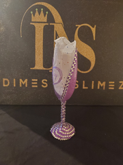 Champagne Flute with Custom Text