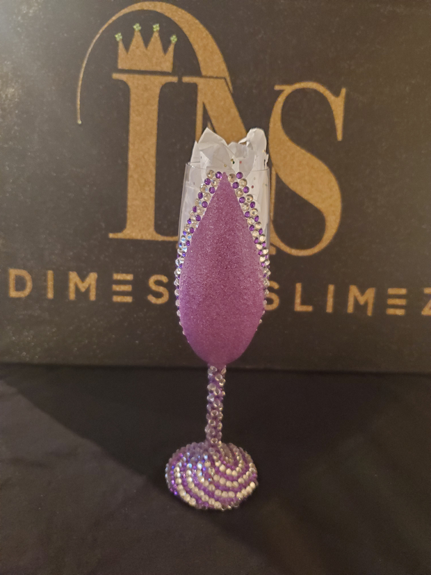 Champagne Flute with Custom Text